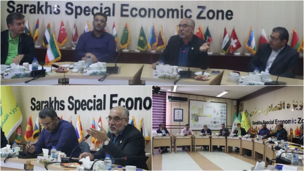 نشست مدیر عامل منطقه ویژه اقتصادی سرخس با فعالین اقتصادی استان خراسان رضوی